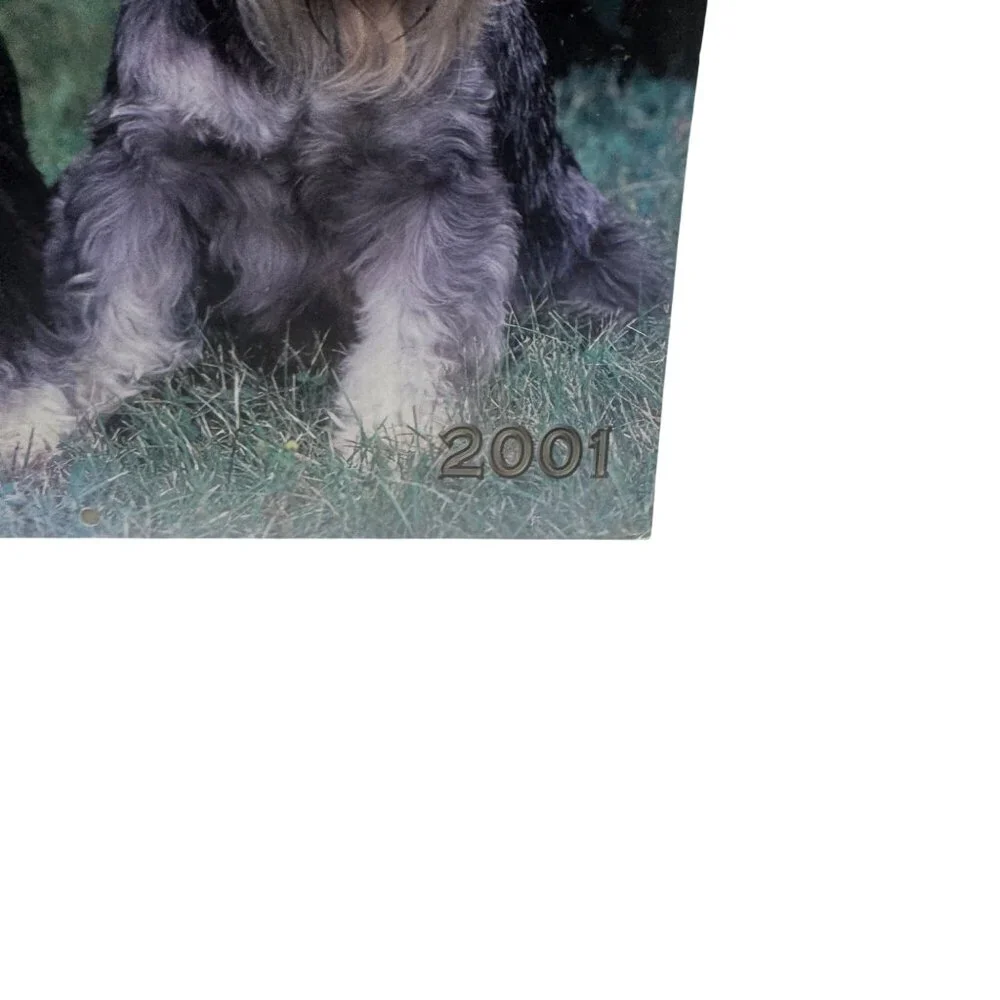 Vintage 2001 Schnauzers Wall Calendar New Sealed Collectible Dog Breed Photos